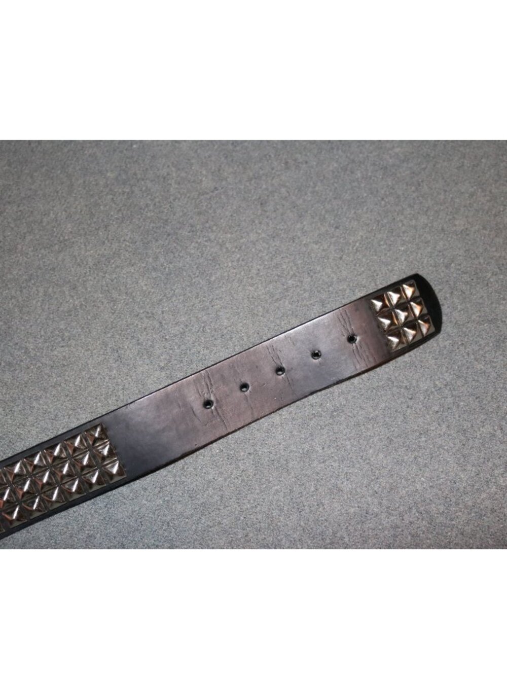 Hot Topic Pyramid Studded Belt 40 Black Leather - Picture 5 of 6